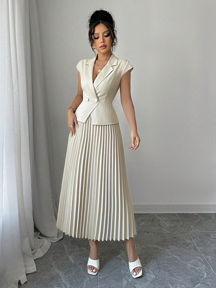 SHEIN maxi ruha, bézs