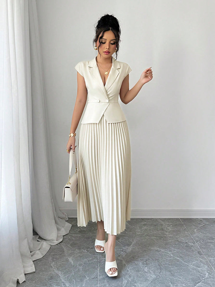 SHEIN maxi ruha, bézs