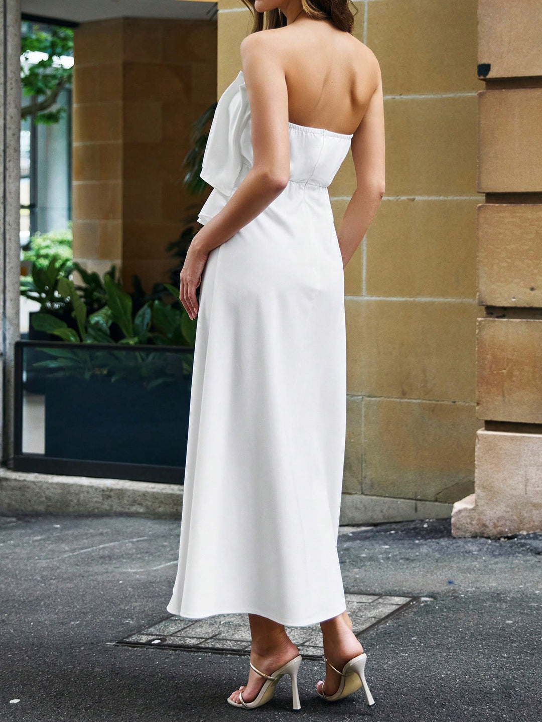 Rochie midi SHEIN, alb