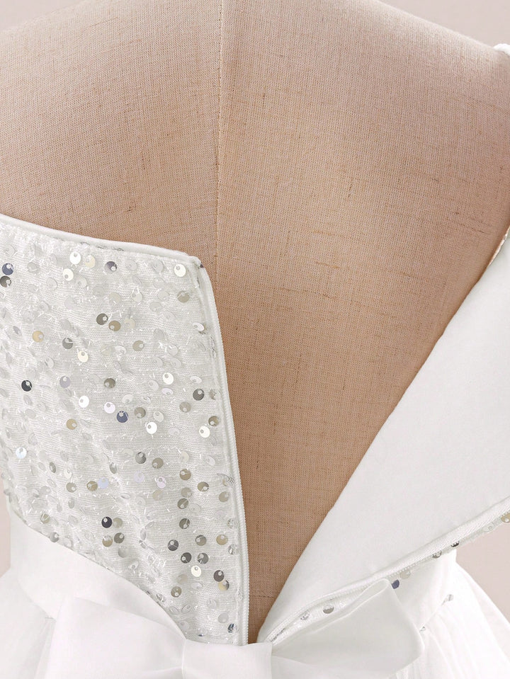 Rochie de ocazie SHEIN, alb