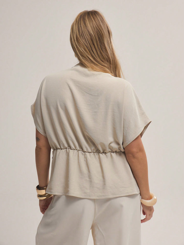 SHEIN blúz, khaki