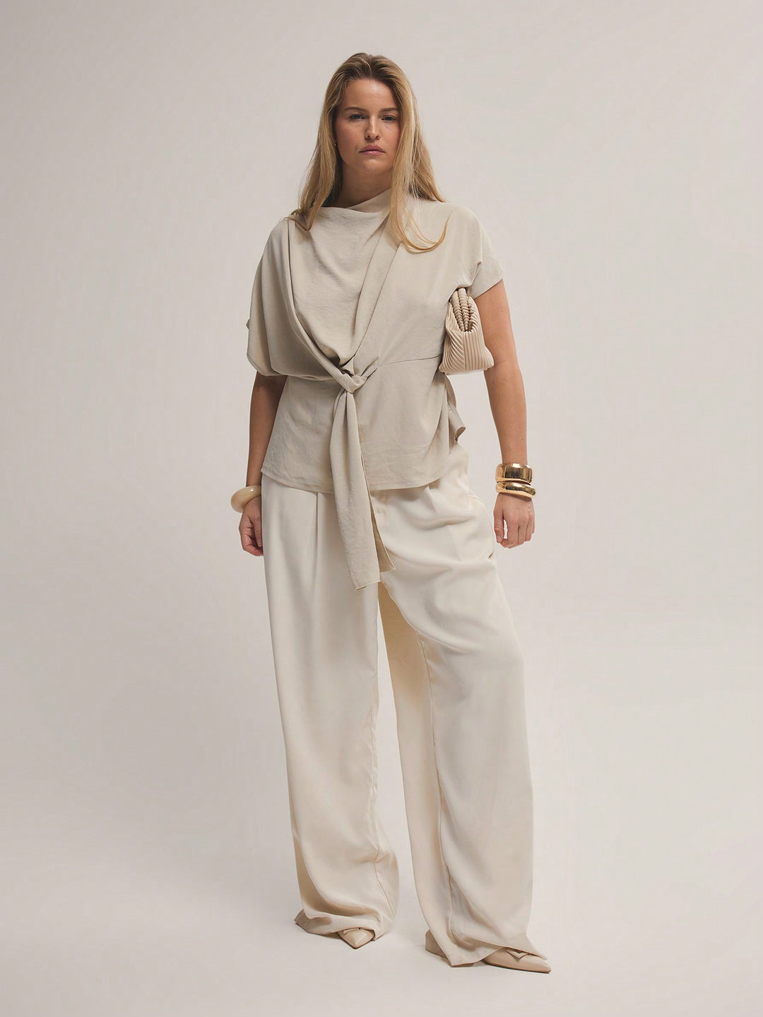 SHEIN blúz, khaki