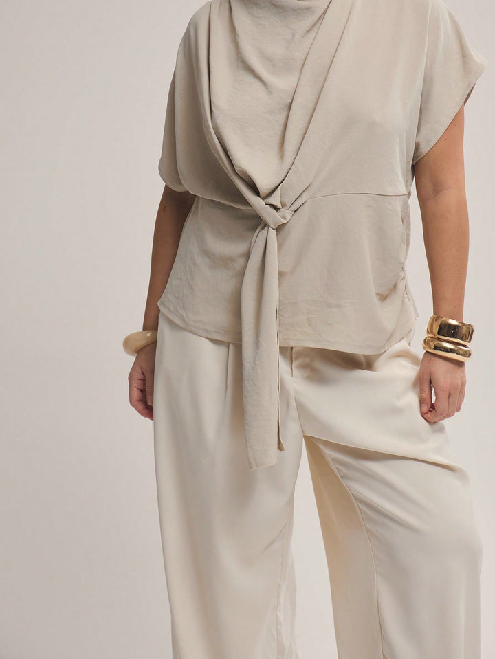 SHEIN blúz, khaki