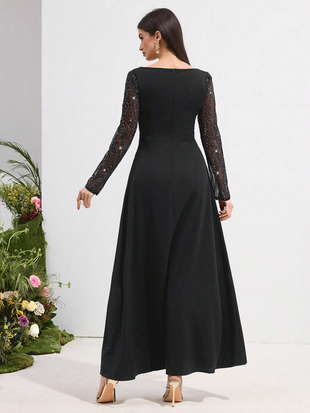 Rochie maxi SHEIN, negru