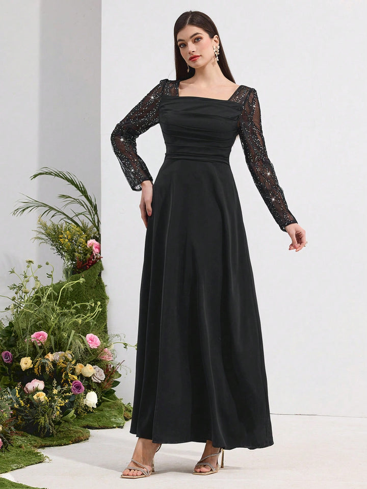Rochie maxi SHEIN, negru