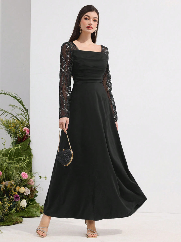 Rochie maxi SHEIN, negru