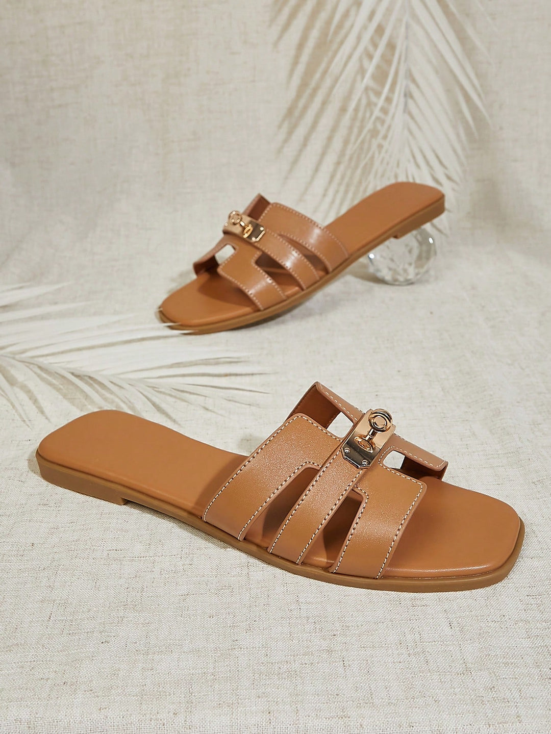 Sandale SHEIN, maro