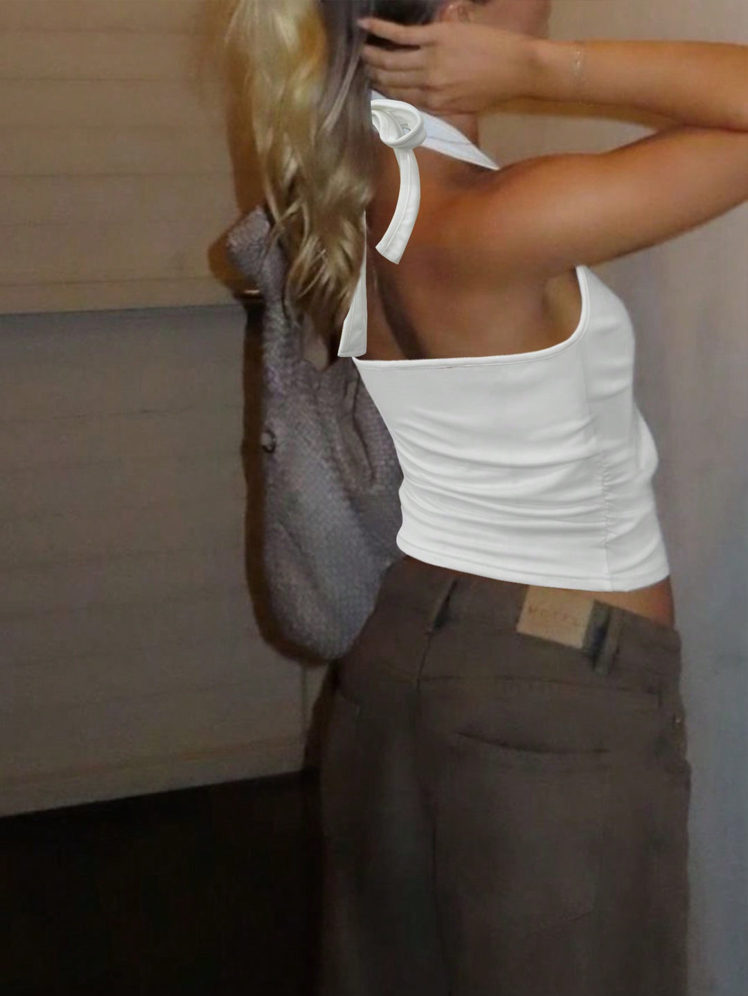Fehér SHEIN top