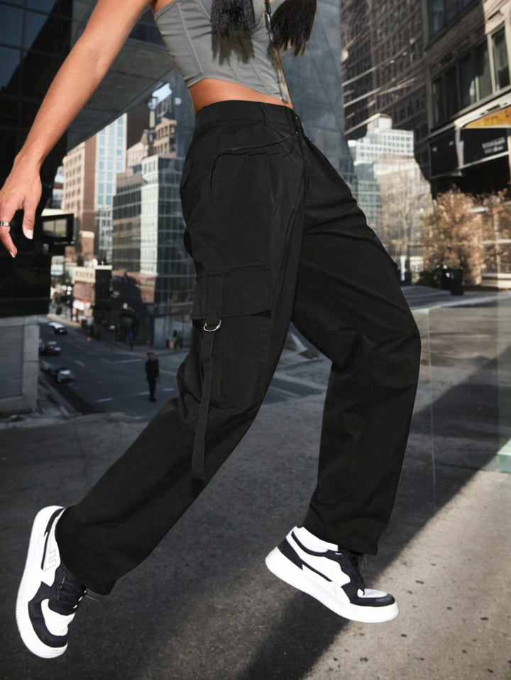 Pantaloni SHEIN, negru