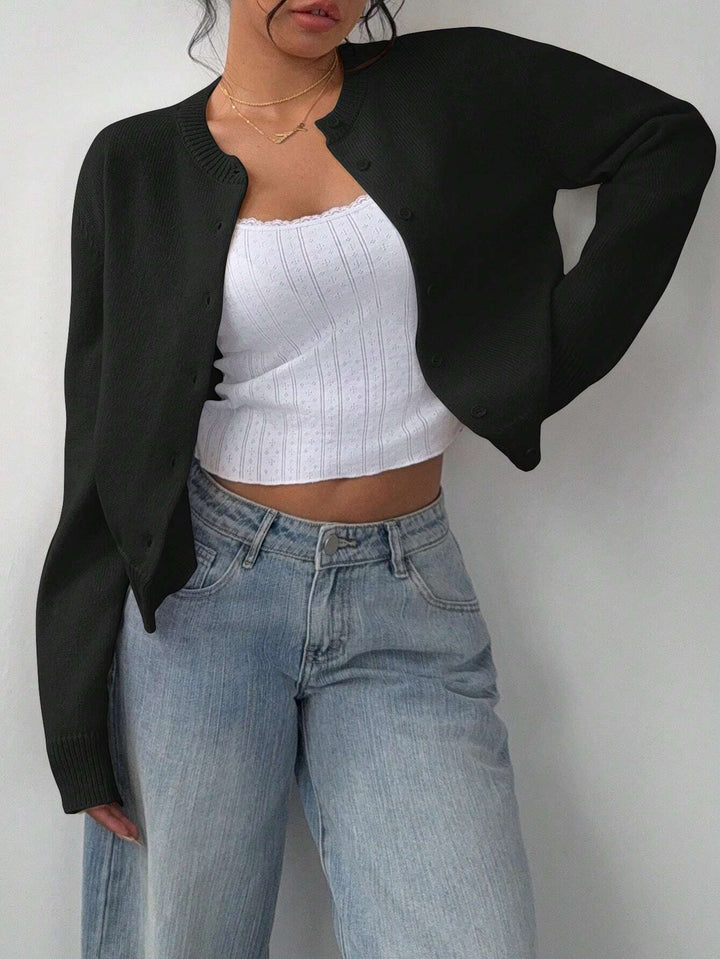 Cardigan SHEIN, negru