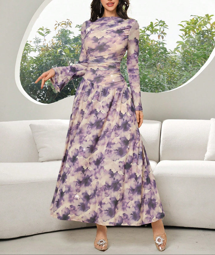 Rochie maxi SHEIN, mix culori