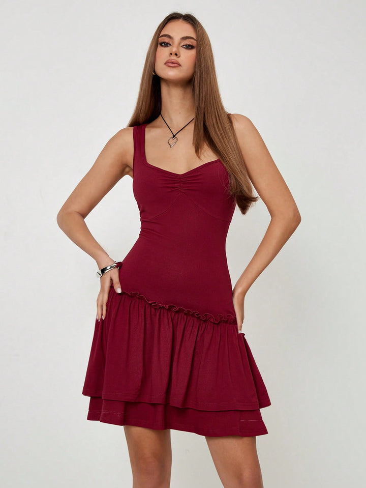 Rochie scurtă SHEIN, vișiniu