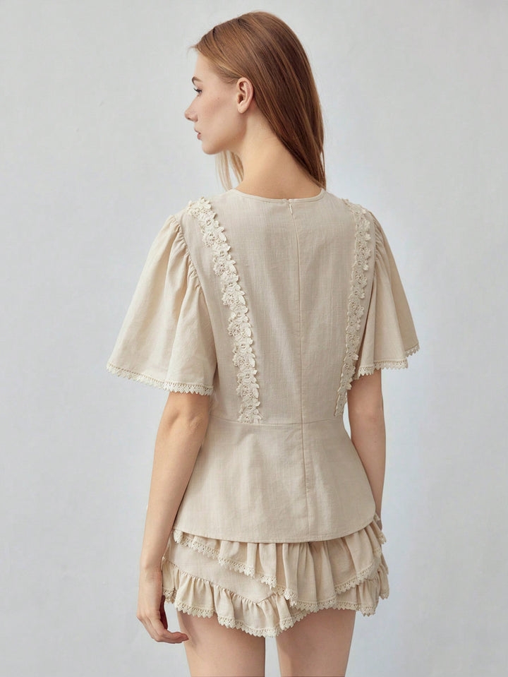 Top SHEIN, portocaliu