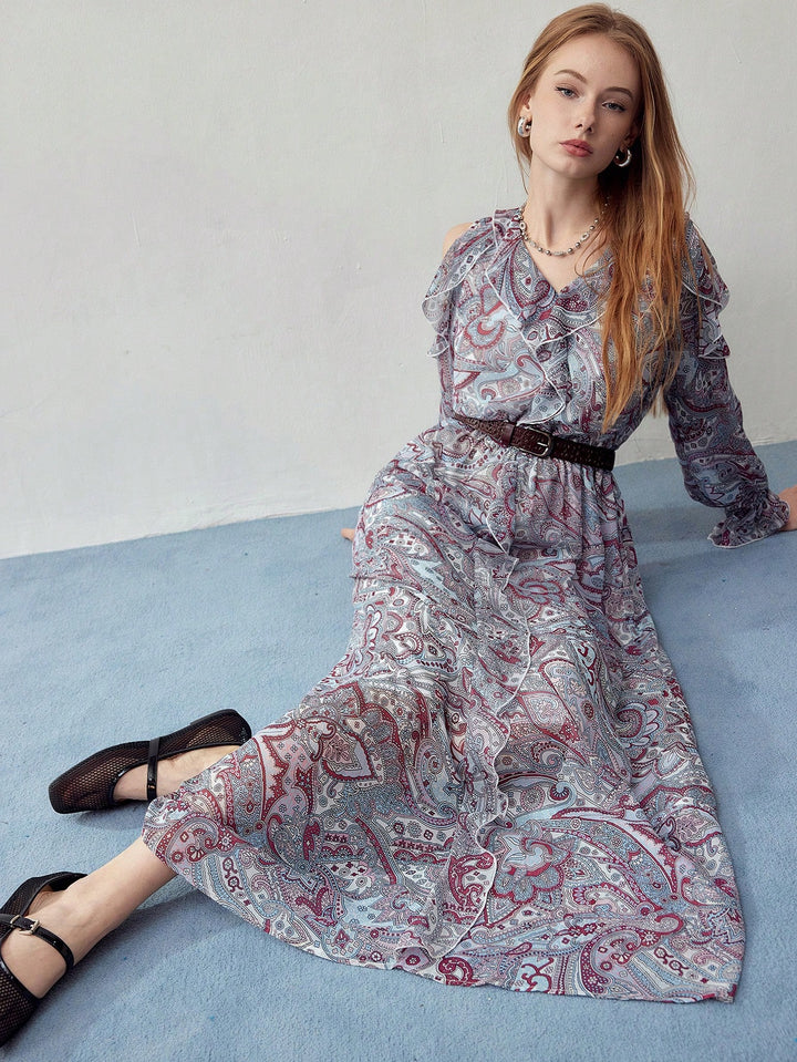 Rochie maxi SHEIN, mix culori