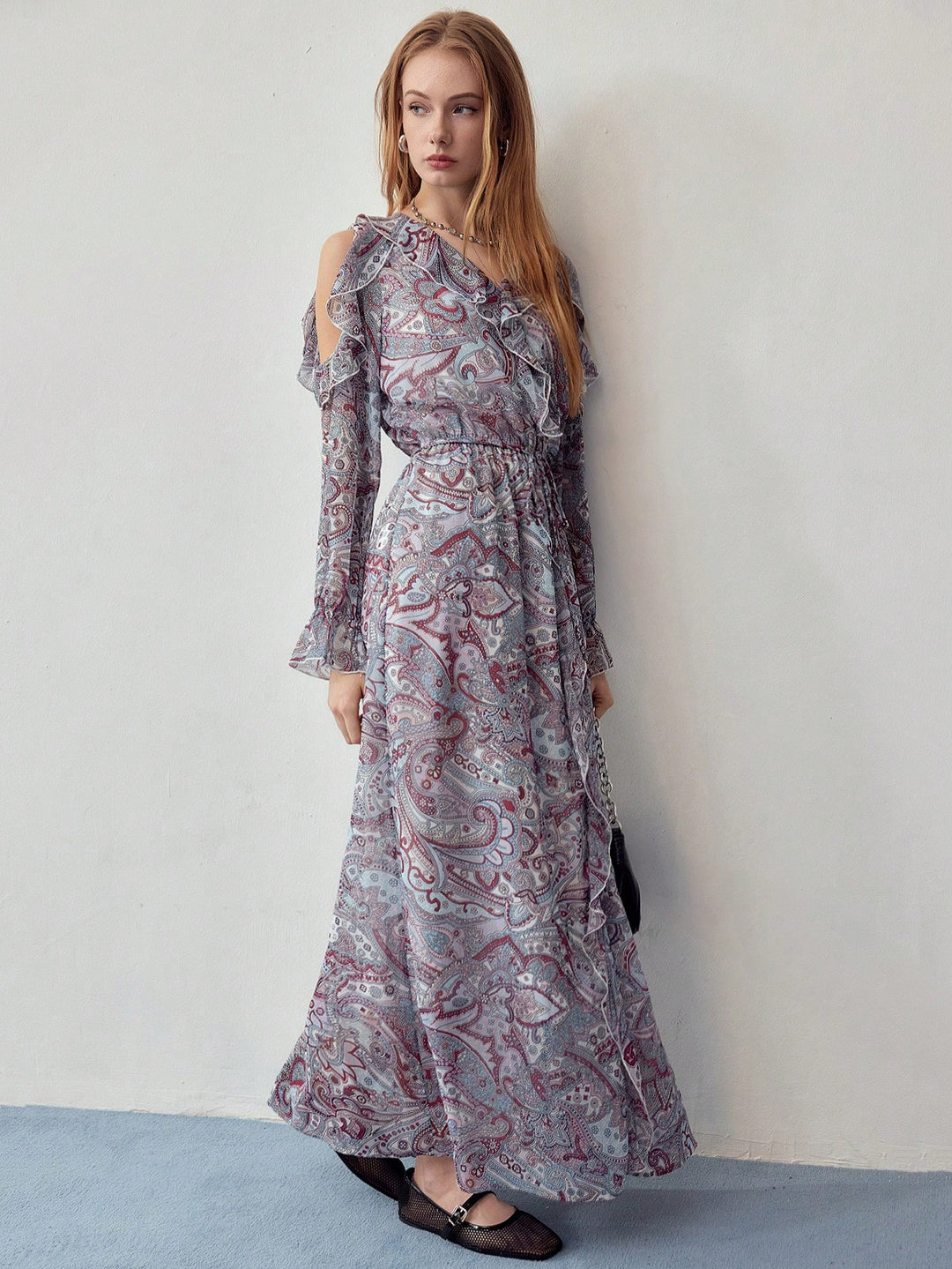 Rochie maxi SHEIN, mix culori