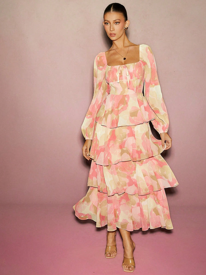 Rochie maxi SHEIN, mix culori