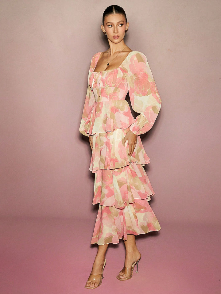 Rochie maxi SHEIN, mix culori