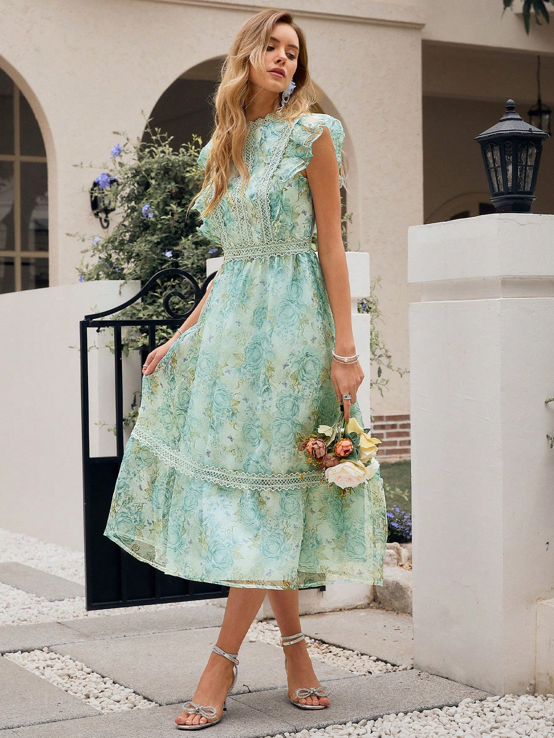 Rochie midi SHEIN, albastru
