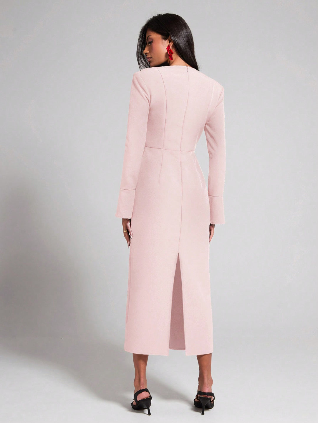Rochie midi SHEIN, roz