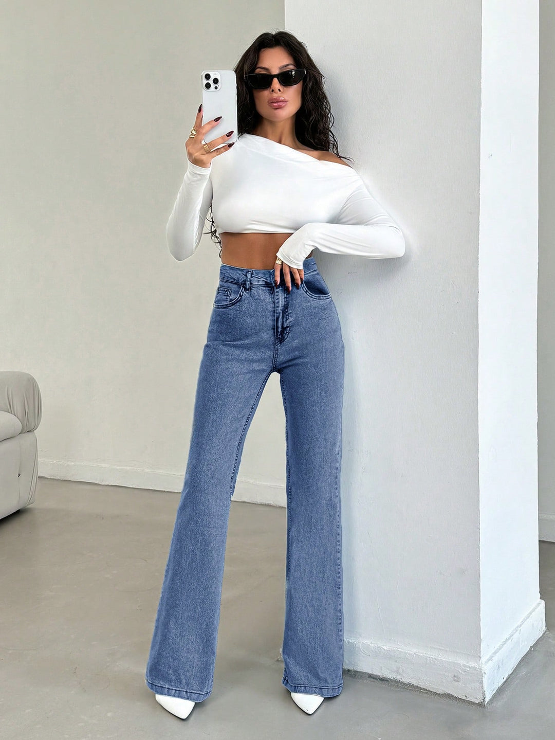 Jeans SHEIN, albastru
