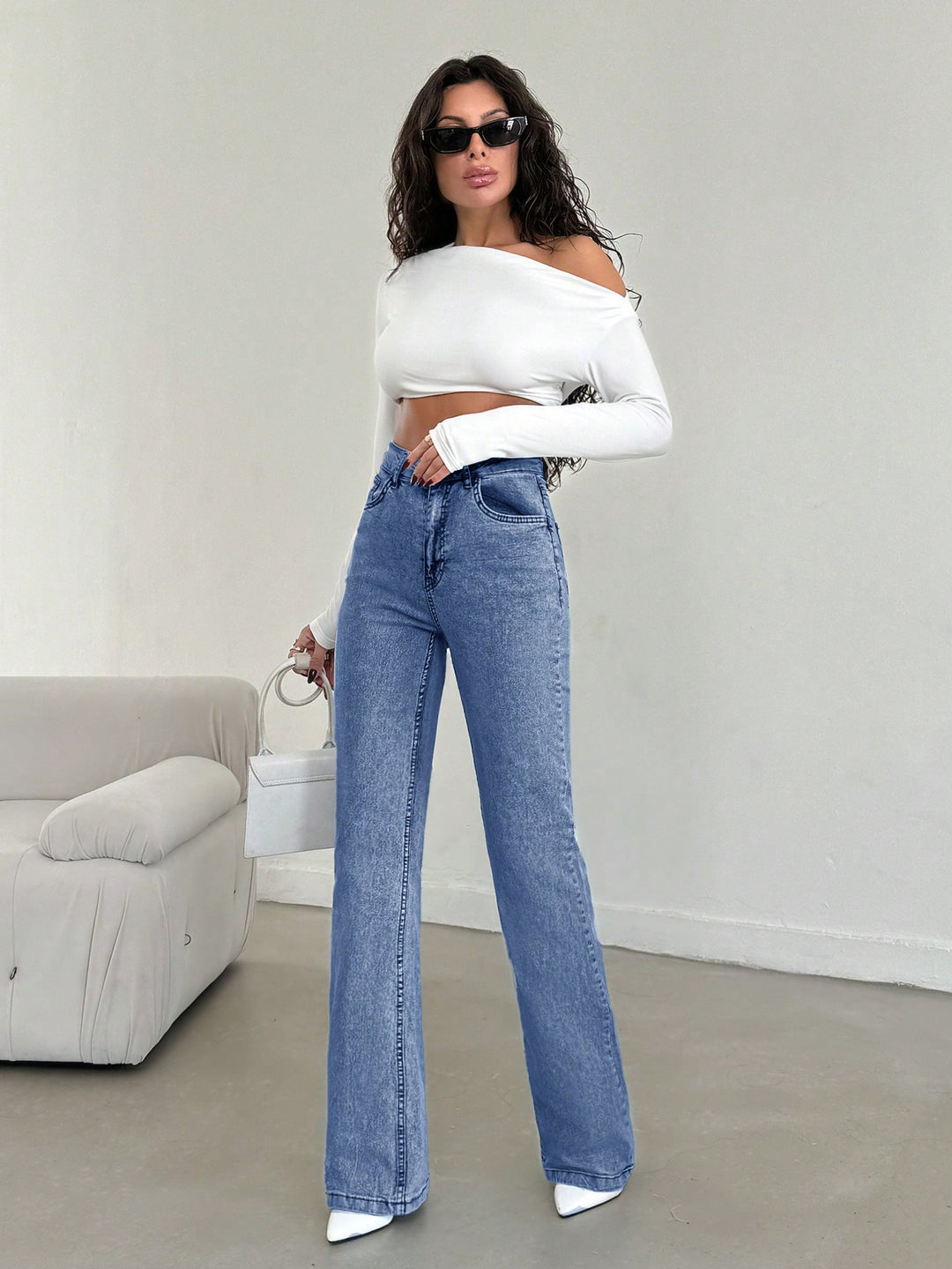 Jeans SHEIN, albastru