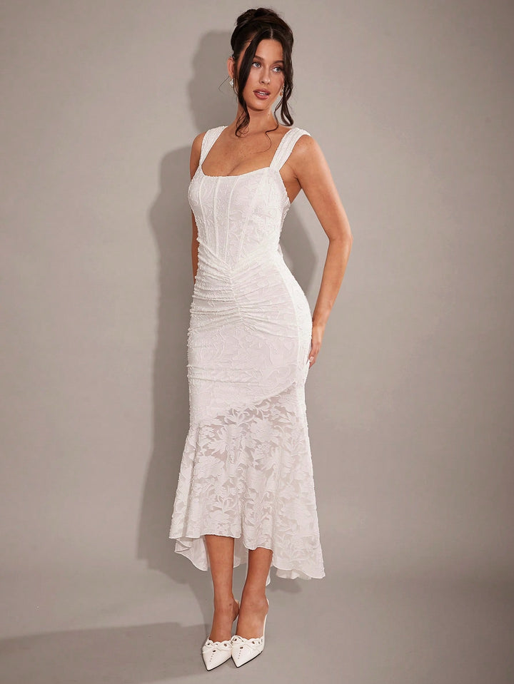 Rochie maxi SHEIN, alb