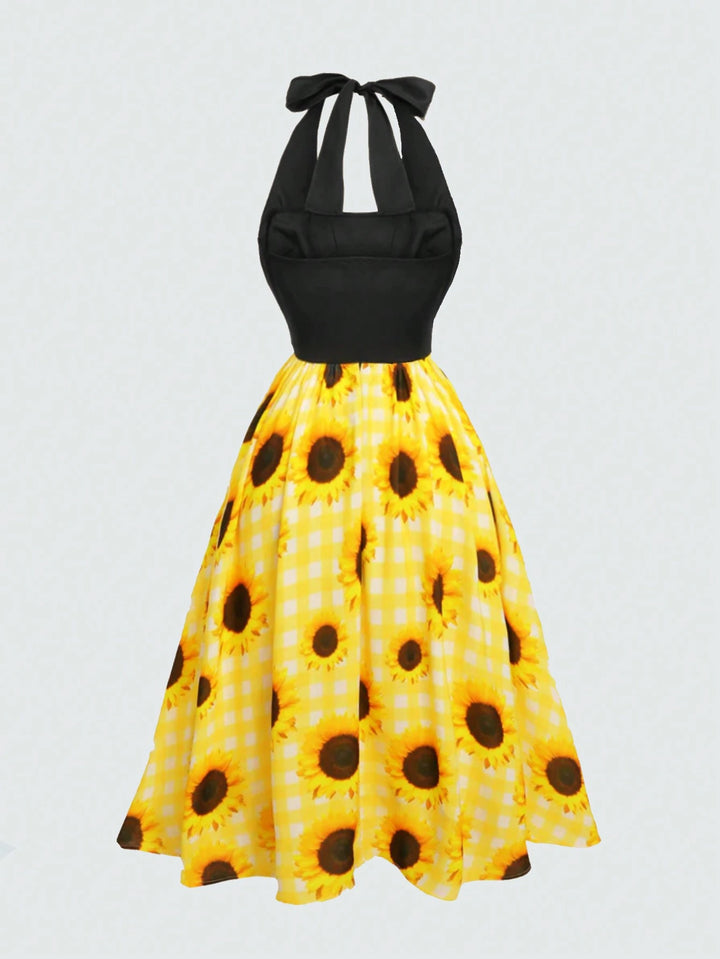 Rochie midi SHEIN, mix culori