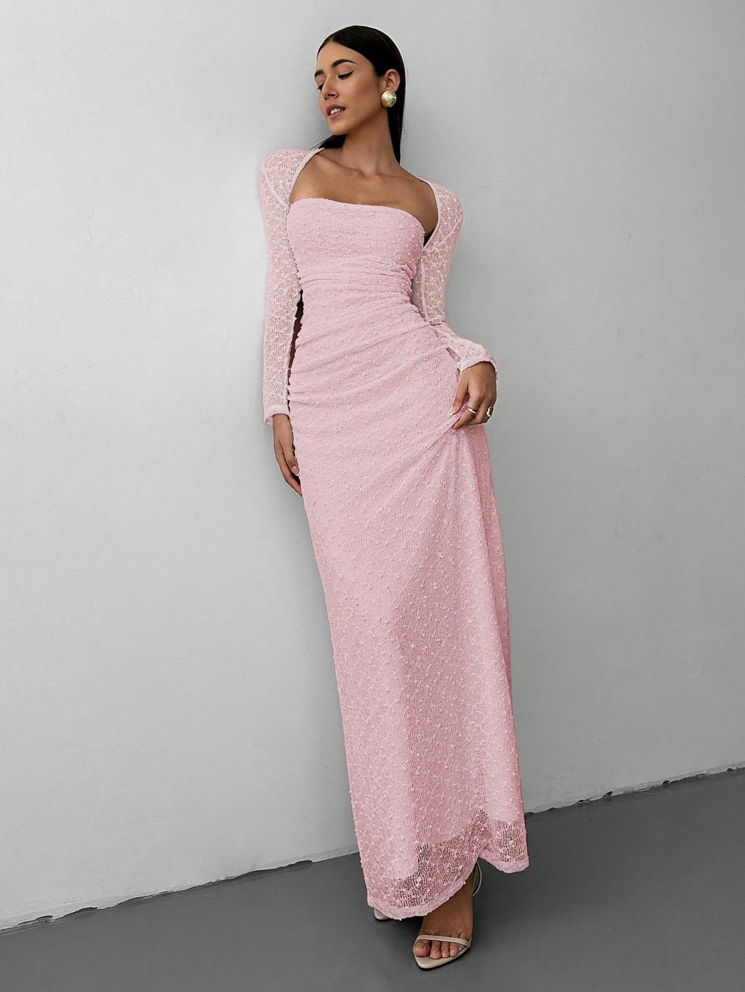 Rochie maxi SHEIN, roz