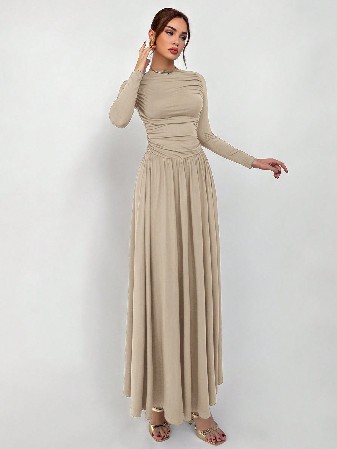 Rochie maxi SHEIN, portocaliu
