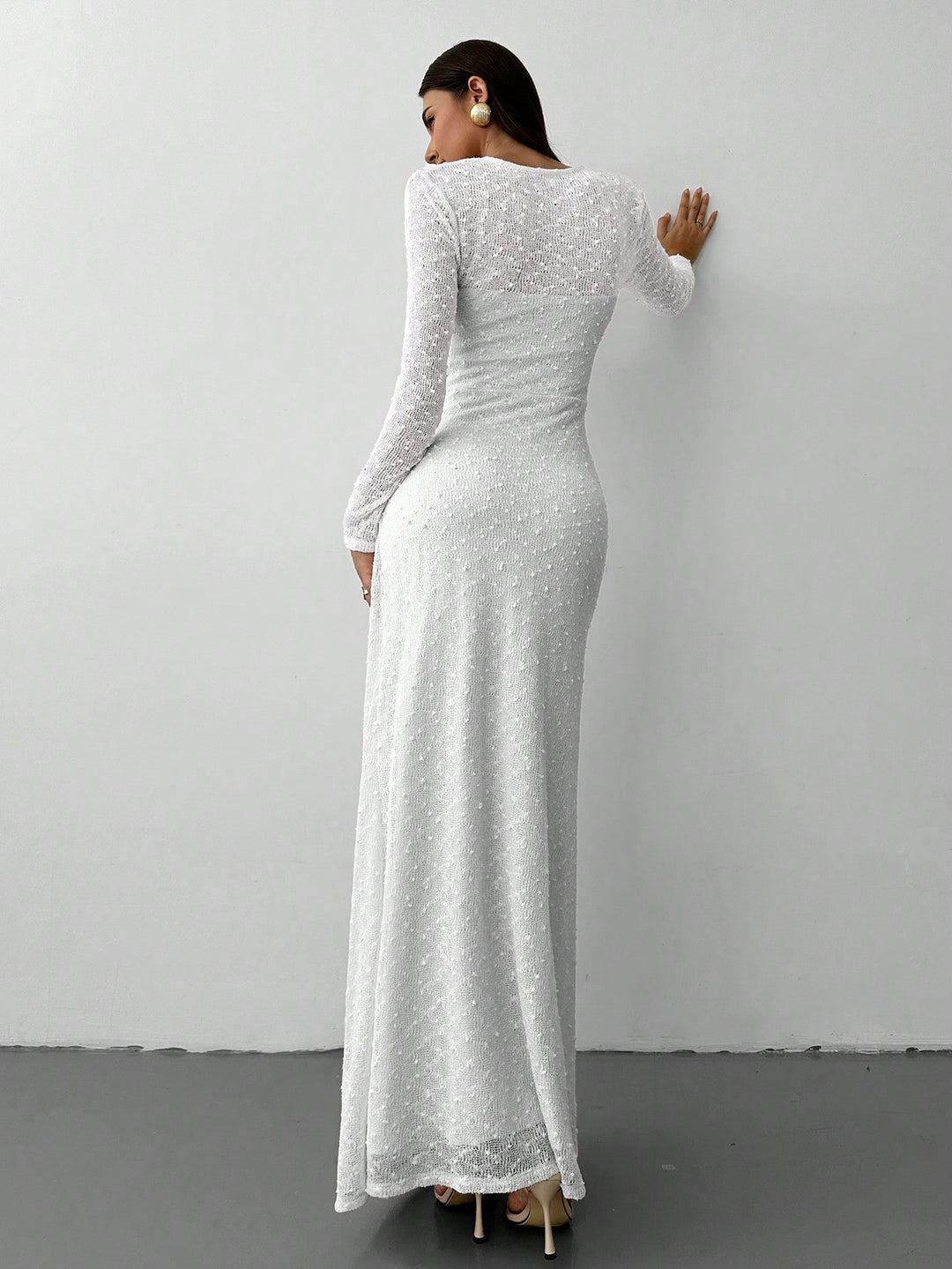 Rochie maxi SHEIN, alb