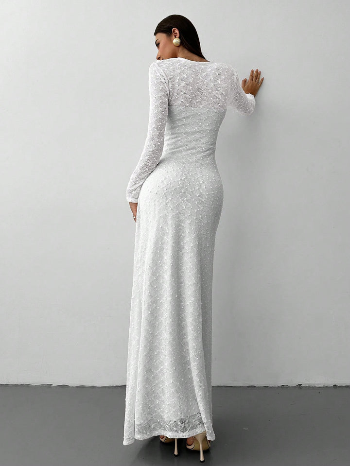 Rochie maxi SHEIN, alb