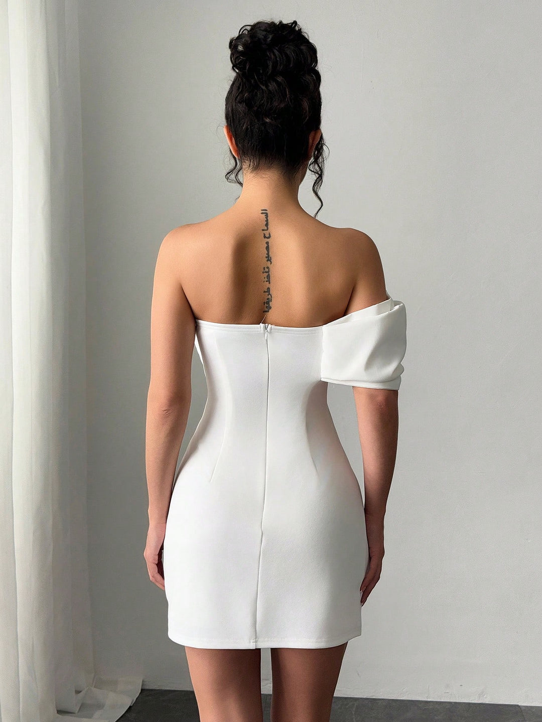 Rochie mini SHEIN, alb