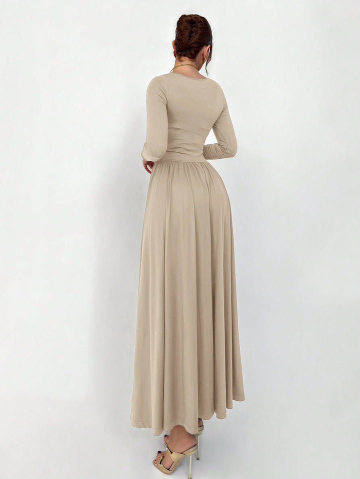 Rochie maxi SHEIN, portocaliu