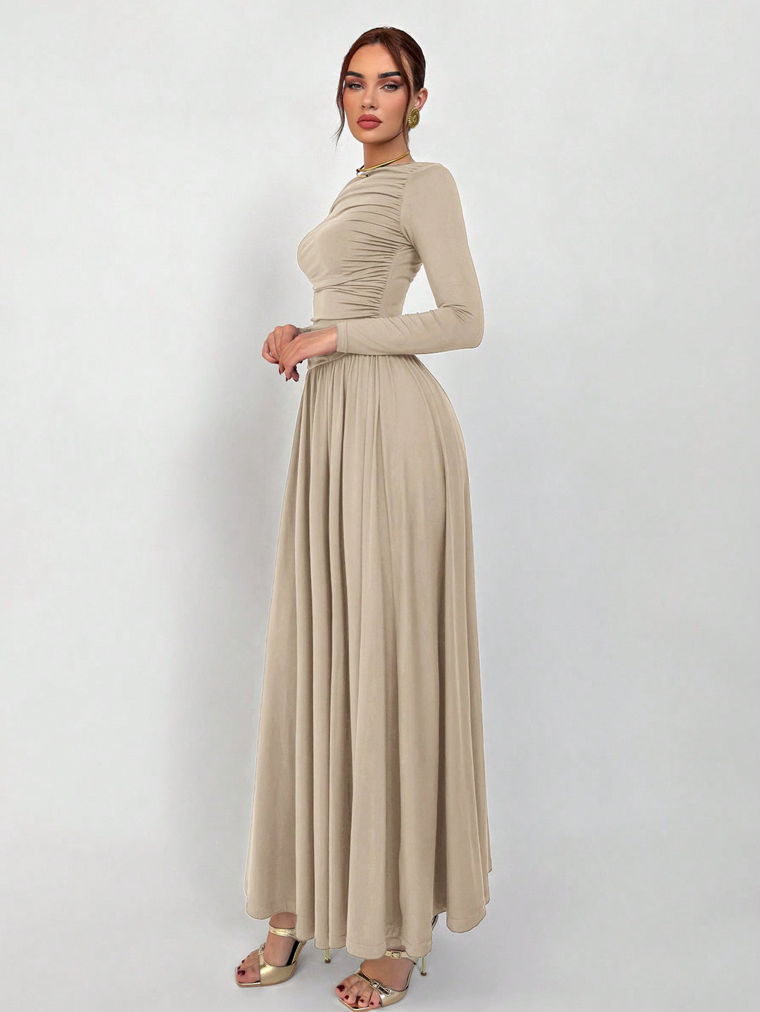 Rochie maxi SHEIN, portocaliu