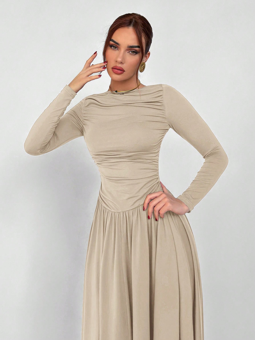 Rochie maxi SHEIN, portocaliu