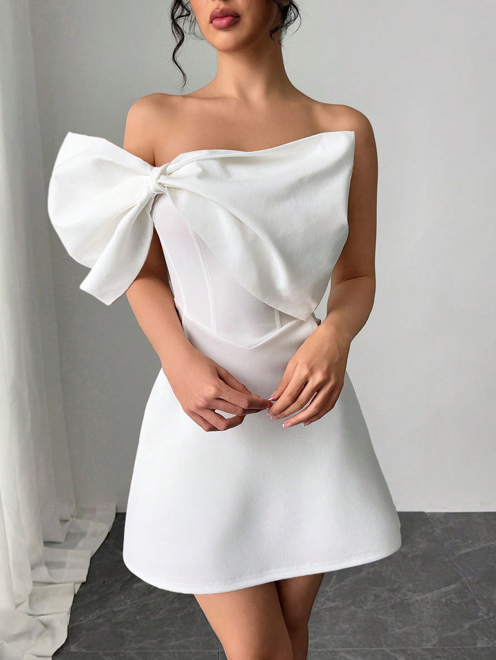 Rochie mini SHEIN, alb