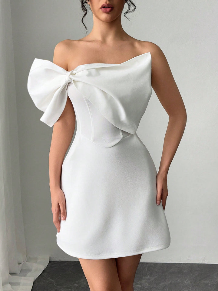 Rochie mini SHEIN, alb