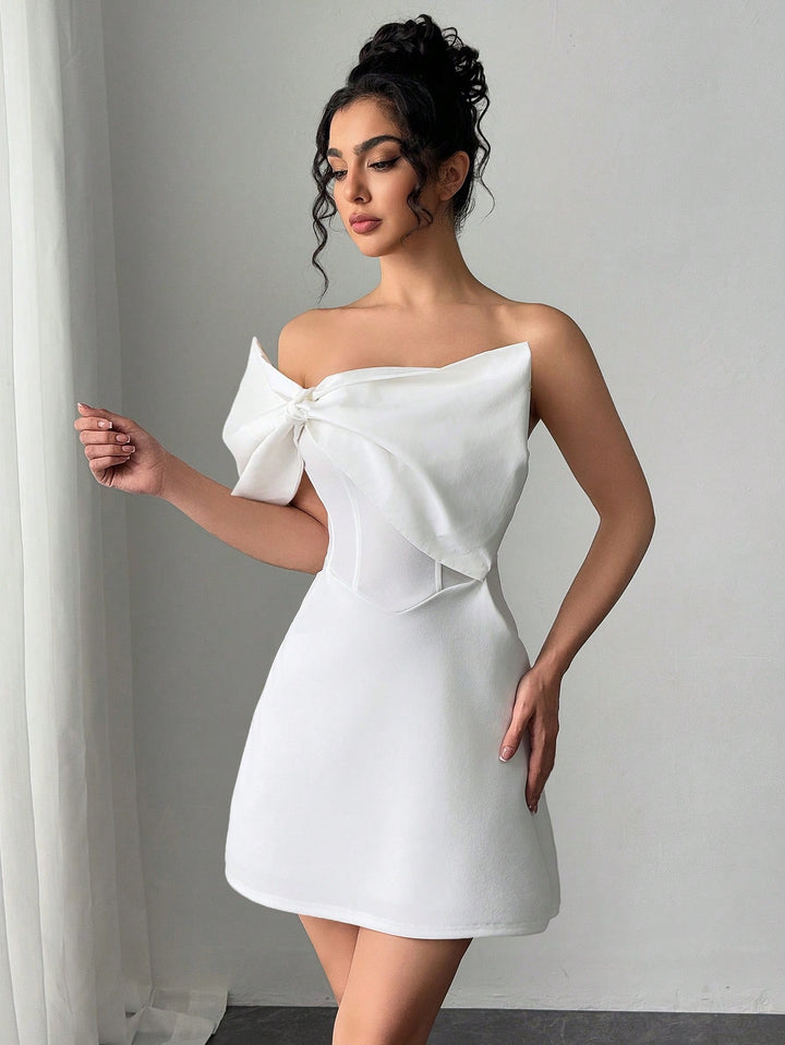 Rochie mini SHEIN, alb