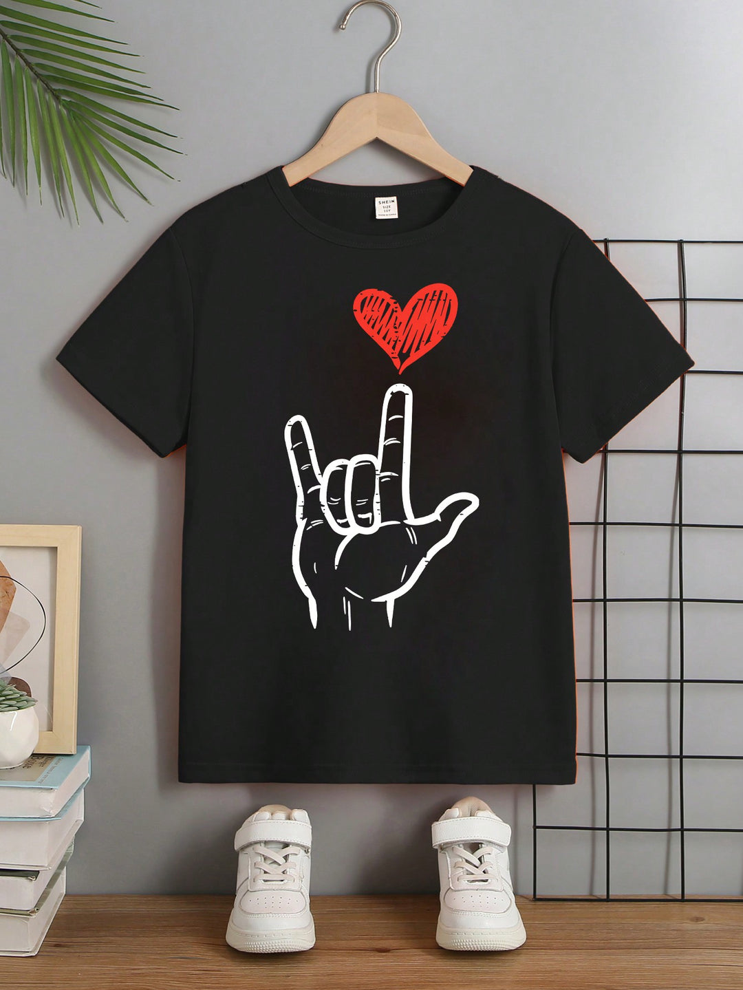 SHEIN fekete póló