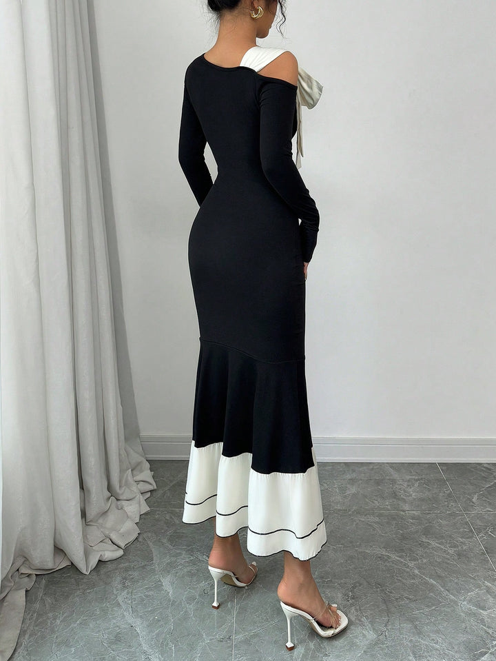 Rochie maxi SHEIN, portocaliu