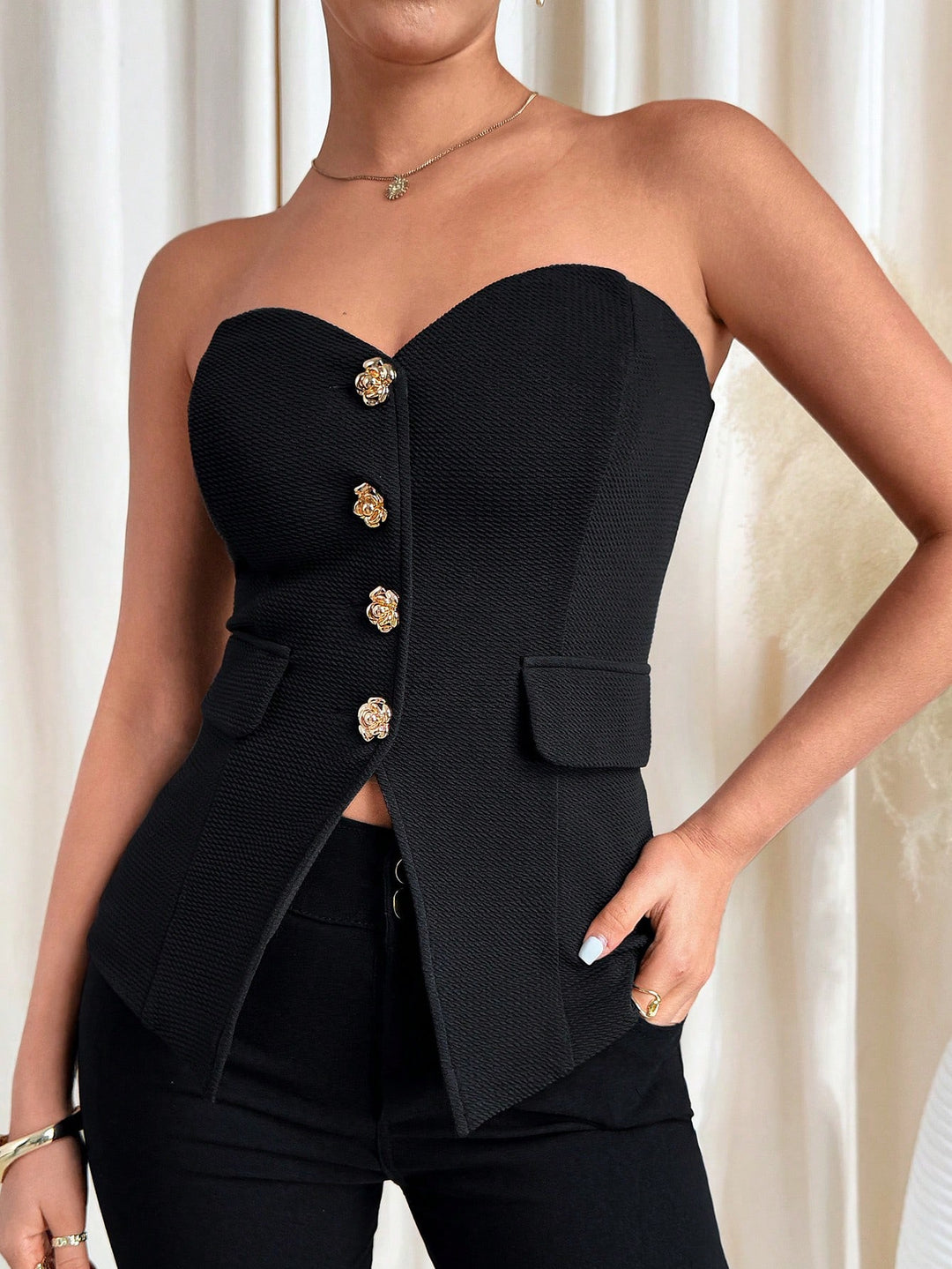 Top Shein, negru