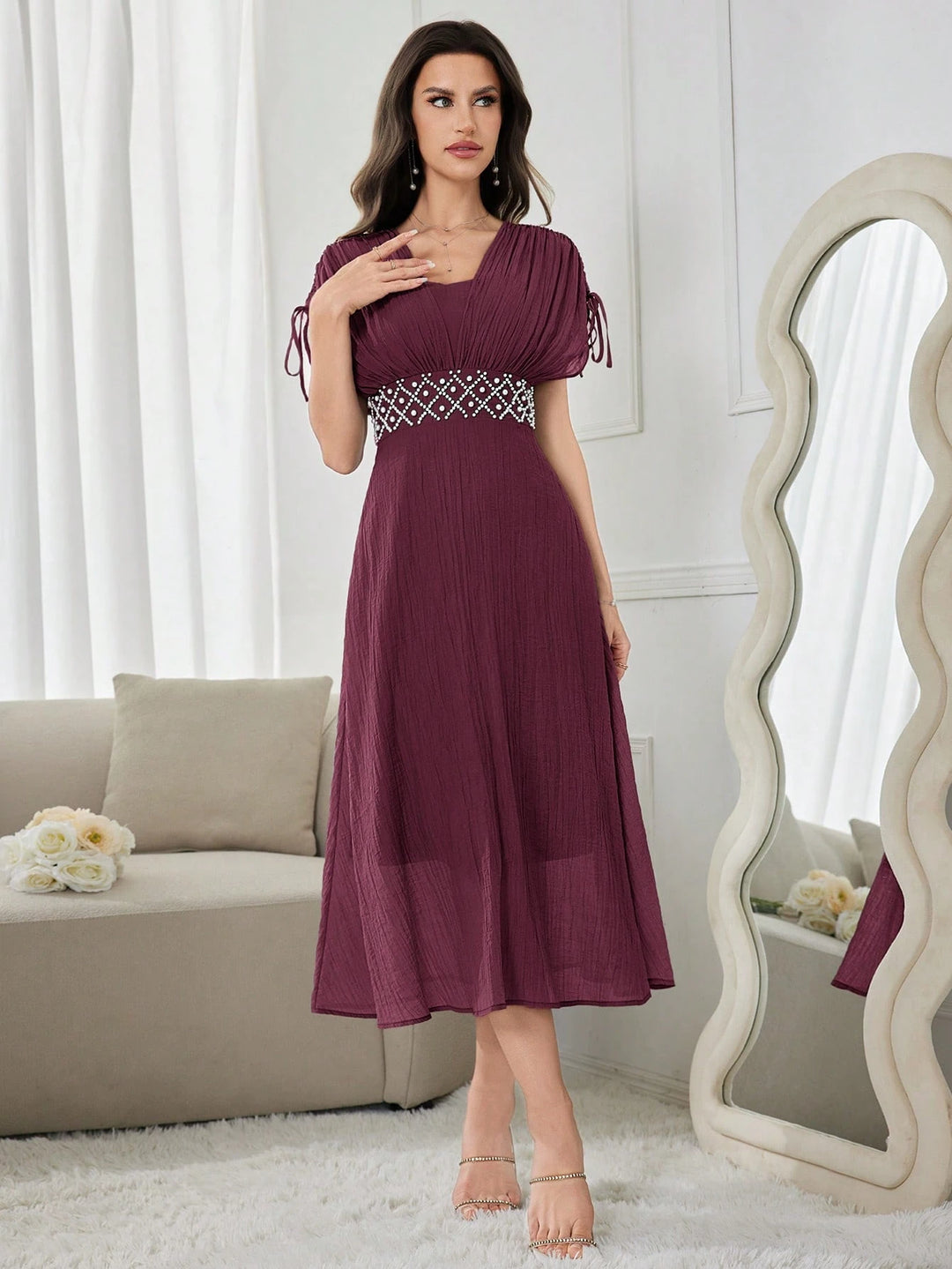 Rochie midi SHEIN, mov