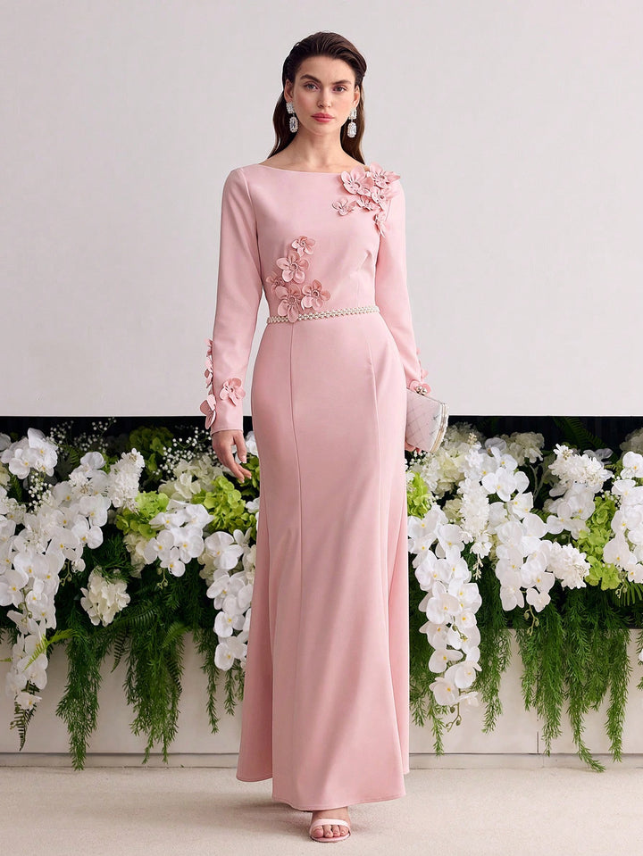 Rochie maxi SHEIN, roz