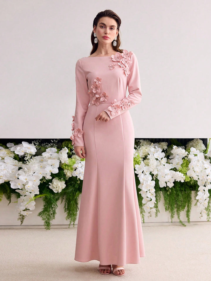Rochie maxi SHEIN, roz