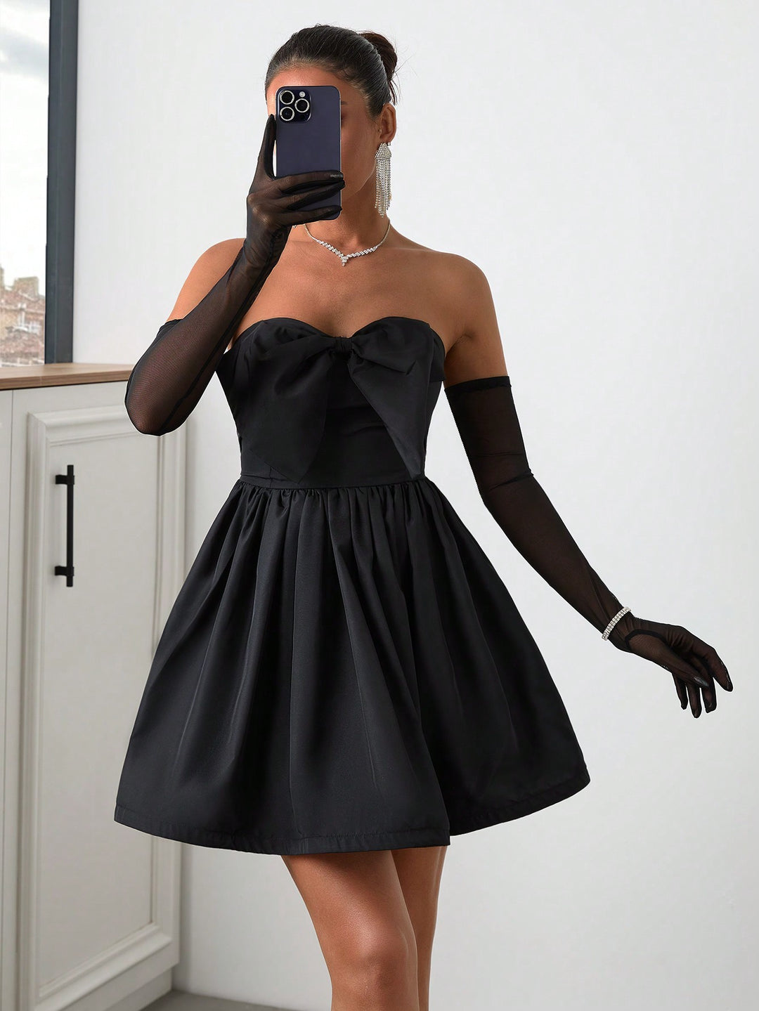 Rochie mini SHEIN, negru