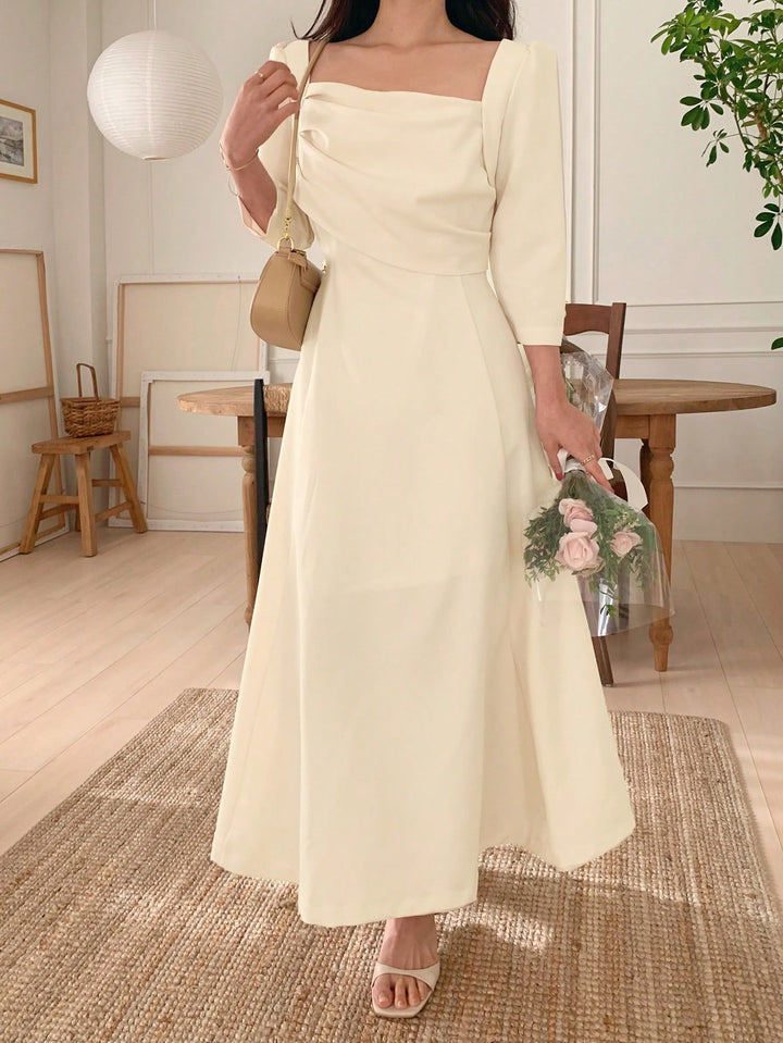 Rochie midi SHEIN, portocaliu