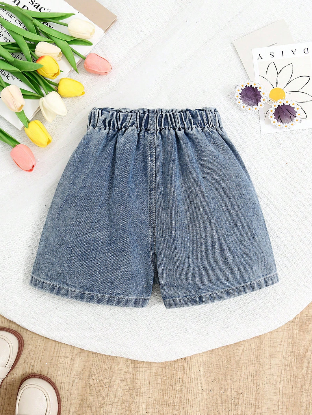 Pantaloni scurți SHEIN, albastru