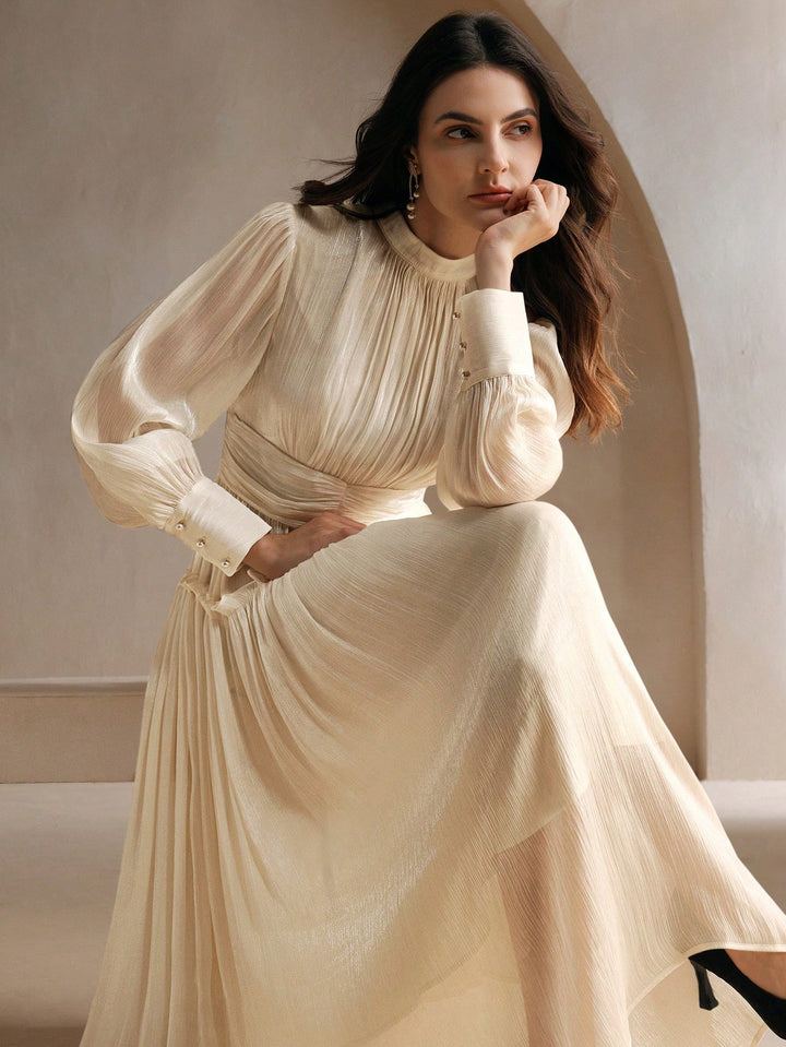 Rochie maxi SHEIN, bej