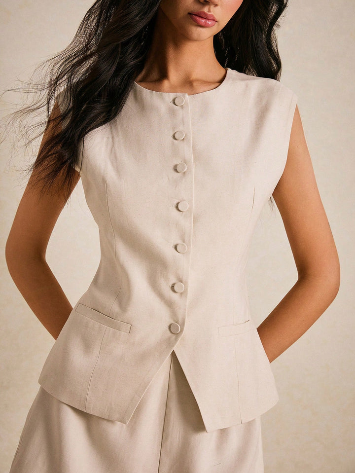 Top SHEIN, bej