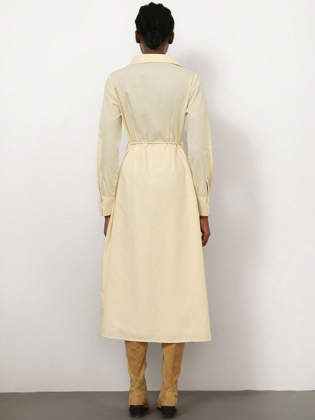 Rochie midi SHEIN, bej